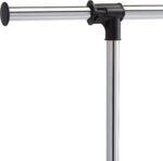 Amazon Basics Clothes Rail with Wheels, Chrome, 91.5-145cm x 42cm x 134-161cm - Image 4