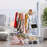 Metal Clothing Rack Garment Rack, Closet Rack Heavy Duty Hanging Racks for Clothes with Top Rod and Storage Bottom Shelf, Clothes Rail Hanger Stand Free for Hanging Coats, Skirts, Shirts 43.5 In-Black - Image 6