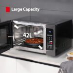 TOSHIBA Microwave Oven Solo Microwave 42L 2500 Watts, Convection Microwave Oven, 10 Auto Cook Menu, 11 Power Level, Membrane Control,Black, 42 Liters, MM-EC42S(BS) - Image 7