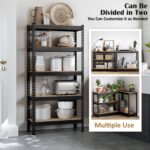 JD FRESH 3-Tier Adjustable Metal Storage Rack/36x18x18 Inch Boltless Shelving Unit/Standing Shelf Unit/Organizer for Home, Garage, Office/Heavy Duty Display Rack with Metal Frame (Black) - Image 7