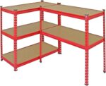 Monster Racking Pack of 4 Garage Shelving Unit - 5 Tier Heavy Duty Rack for Storage Steel Utility Shelves | Metal & MDF Boltless Assembly System | 183cm x 90cm x 45cm | Capacity 7200KG - Image 7