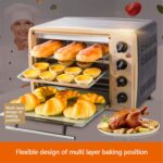 Silver Microwave Oven Tact Top Quality Convection Halogen Oven Grill Oven with Convection Ideal for Roasting, Baking - Image 2