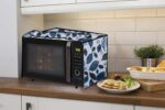 Stylista Microwave Oven Cover for Samsung 28 L Convection MC28H5025VK Ditzy Pattern Grey Base - Image 3