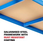 Rhino Racking - 5 Tier Heavy-Duty Industrial Storage Shelves - Blue - 180x120x45cm - Image 4