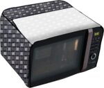 Stylista Microwave Oven Cover for LG 28 L Convection Microwave Oven MJ2886BFUM Basketweave Pattern Grey - Image 5
