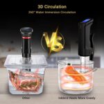 INKBIRD Sous Vide Machine ISV-100W WiFi Precision Cooker 1000W Immersion Circulator with Temperature & Timer Accurate Control, Uniform Heat Circulation, Low Water Protection, Slow Cooking for Steak - Image 8