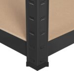 Yaheetech Garage Storage Shelves 5 Tiers Industrial Adjustable Racks for Garage/Warehouse/Living Room/Kitchen With Gloves, 90 x 30 x 180cm, Black - Image 9