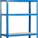 Rhino Racking - 5 Tier Heavy-Duty Industrial Storage Shelves - Blue - 180x90x40cm