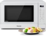 Panasonic NN-ST45KWEPG Inverter Microwave Oven with Turntable, 32 Litres, Stainless Steel, 1000 W, 21 Automatic Programmes, 7 Power Levels, LCD Display, Junior Menu, White