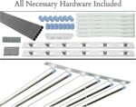 homWell Deluxe Heavy Duty Stainless Steel (6 Pipe X 5 Feet) with UV Protected Nylon Ropes Rust Proof Individual Dropdown (Light Blue Color Side Caps) Ceiling Clothes Hanger/Cloth Dryer - Image 3