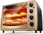 Silver Microwave Oven Tact Top Quality Convection Halogen Oven Grill Oven with Convection Ideal for Roasting, Baking