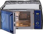 Dream Care Grey Printed Microwave Oven Cover for Samsung 28 Litre Convection Microwave Oven MC28H5025VB/TL - Image 2
