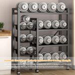 Storage Shelves,4-Tier Heavy Duty Metal Rack Storage Shelving Unit, Storage Organizer with 4 Mesh Baskets & Movable Universal Wheels, Utility&Versatile Standing Shelf Rack for Kitchen and Garage - Image 3