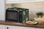 Stylista Microwave Oven Cover for Panasonic 27 L Convection NN-CT645BFDG Petals Pattern Green - Image 3