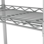 HOMEFORT 5-Tier Wire Shelving 5 Shelves Unit Metal Storage Rack Durable Organizer Perfect for Pantry Closet Kitchen Laundry Organization in Grey,21”Wx14”Dx61”H - Image 8