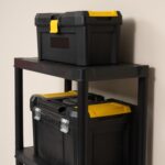 Addis 5 Tier Plastic Storage Shelving Units Twin Pack – Durable Freestanding Organiser for Garage, Shed, Utility Room, or Home – Space-Saving Easy Assembly Plastic Black - Image 4