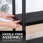 3/4/5 Tier - Plastic Shelving Unit | Garage Shelving Units | Storage Shelves | Shelving Units for Storage | Plastic Racking | Racking Shelving Unit Warehouse, Garage, Shed, and Workshop (5 Tier) - Image 4
