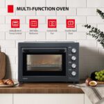 TOSHIBA 40L Toaster Oven 1800W Grill Oven,70-230°C Independent Temperature Control,120' Precise Timer,Convection Fan, 6-in-1 Function-for Cooking,Baking,Toasting,Broiling,TL-MC40EZF(GR)-Black - Image 2