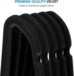Red Dot Gift 10-Pack Black Non-Slip Velvet Hangers 45cm With 360 Degree Rotatable Hook - Durable & Slim - Non Slip Hangers for Coat Hangers - Pant Hangers… - Image 4