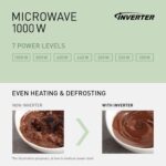 Panasonic NN-ST64QWBPQ Solo Microwave Inverter, 32 Litres, 1000 W High Power, 24 Automatic Programs, Junior Car Programs, 30 Fast Functions, Touch Control, Also Cooking and - Image 4