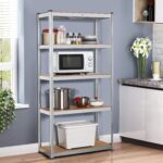Yaheetech Heavy Duty 5 Tier Metal Garage Shelving Unit Boltless Storage Shelves Shed Kitchen Racking,180 x 90 x 40 cm - Image 5