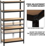 5 Tier Boltless Metal Shelving Unit Sturdy Steel Racks with 175kg Load Capacity per Shelf Perfect for Storage and nization in Garage Warehouse or Home. - Image 3