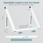 Over The Door Clothes Hanger, Foldable Over The Door Hanger, Over The Door Drying Rack for Coat, Space Saving Small Clothes Rack Door Hangers for Clothing, White - Image 2