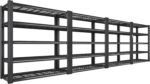 REIBII 72''H Garage Shelving Heavy Duty Garage Storage Shelves 3010LBS Heavy Duty Shelving Adjustable 5 Tier Metal Shelves for Storage Rack,Garage Shelves Utility Shelf 4PC,72" H*35.5" W*16" D