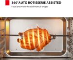 TOSHIBA 40L Toaster Oven 1800W Grill Oven,70-230°C Independent Temperature Control,120' Precise Timer,Convection Fan, 6-in-1 Function-for Cooking,Baking,Toasting,Broiling,TL-MC40EZF(GR)-Black - Image 4