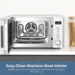 Rediffusion 30L Digital Combination Microwave, 900W Microwave,1200W Grill & 2200W Convection, Grill Rack, Defrost, Stainless Steel Cavity, 5 Power Levels, 8 Auto Menus, Freestanding, White - REDCMW30W - Image 7