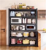 Garage Shelves Heavy Duty Storage Shelves, 6-Tier Adjustable Garage Shelving Units, Boltless Assembly, Metal Storage Rack For Warehouse Basement Pantry Office(100x35x198cm)