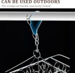 Stainless Steel Clothes Drying Rack, 30 Clips, Windproof Laundry Hanger for Socks, Underwear and Towels - Image 5