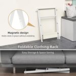 BAMBOOHOMIE Baby Clothing Rack for Baby Shower Pets Dolls, Baby Clothes Rack with Storage Shelf & Double Rods, Toddler Clothes Rack, Mini Closet Baby Shower Rack (White) - Image 4