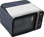 Stylista Microwave Oven Cover for Samsung 28 L Convection MC28H5145VK/TL Polka dot Pattern Navy - Image 5