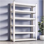 Garage Shelves 6-Tier Metal Shelving Unit, 183cm/198cm High Adjustable Garage Shelves, Industrial Utility Shelf Rack For Garage Warehouse Basement, Boltless Assembly(100x40x183cm) - Image 3