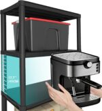 Plastic Storage Shelves, 70.2" H x 11.8" D x 23.62" W Plastic Shelves for Storage, 5-Tier Shelving Unit, Storage Rack, 330 lbs, Bathroom, Laundry, Garage & Home - Image 4