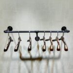 Warm Van Industrial Pipe Floating Wall Clothes Rack Clothing Store Display Shelf Hanger Closet Organization Retail Display Shelves 24"L - Image 3