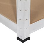Yaheetech Garage Shelves 5-Tire Utility Rack Adjustable Shelving Unit for Home Office Garage, with Gloves, 90 x 30 x 180cm, Silver - Image 7
