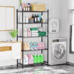 Whitmor 5 Tier Shelving Unit, Metal Storage Shelves, 400 lbs Capacity per Shelf, 2000 lbs Total, Adjustable Heavy Duty Shelf, Easy Assembly for Kitchen, Garage, Plant, 36" L x 14" W x 72" H, Black - Image 2