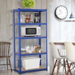 Garage Shelving Heavy Duty Storage Shelves 5 Tier Metal Storage Shelving Unit Adjustable Garage Storage Shelves for Craft Warehouse Pantry Basement Closet Pantry Shelf 71"H x 35.4"W x 17.7"D (Blue) - Image 8