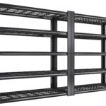REIBII 72''H Garage Shelving Heavy Duty Garage Storage Shelves 2000LBS Heavy Duty Shelving Adjustable 5 Tier Metal Shelves for Storage Rack,Garage Shelves Utility Shelf 2PC,72" H*35.5" W*16" D