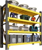 79"W Garage Shelving Heavy Duty - 4400Lbs Garage Storage 4-Tier, Adjustable Metal Shelving Units And Storage,Industrial Shelving Utility Shelf For Commercial Shop Tool Gym 79"H X 79"W X 20"D - Image 7