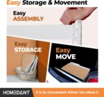 HOMEDANT 35.9" W 5 Tier Heavy Duty Garage Shelving Adjustable Metal Rack Storage Shelves Standing Shelf Unit Organizers Pantry Closet White 1Pack - Image 8