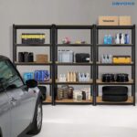 DAYONG 5 Tier Garage Shelving, Adjustable Storage Shelving Unit, Metal Storage Shelves Utility Rack for Basement, Warehouse, Pantry, 183cm H x 90cm W x 40cm D, 175kg Capacity Per Shelf - Image 2