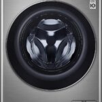 LG 10 Kg Washer & 7 Kg Dryer Front Load AI DD Steam+ Bigger 1400 RPM Color Silver Model - F4V5RGP2T (International Version).