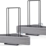 EASTTOWEST Hanger Organizer Stacker 2 Pack,Clothes Hanger Storage Rack Holder for Closet Laundry Room,Holds up 110 Wire Hanger