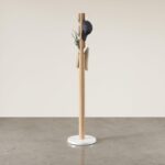 Umbra Flapper Coat Rack, Clothing Hanger, Umbrella Holder, and Hat Organizer, Great for Entryway, Black/Walnut - Image 2