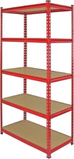 Monster Racking Pack of 4 Garage Shelving Unit - 5 Tier Heavy Duty Rack for Storage Steel Utility Shelves | Metal & MDF Boltless Assembly System | 183cm x 90cm x 45cm | Capacity 7200KG - Image 5