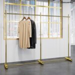 Beauenty Golden Garment Racks, Strong Clothes Hanger Stand Cloth Rack For Hanging Clothes Rail Hanger Rack Hanger Stand Home Entryway Boutique (Long-120CM) - Image 6
