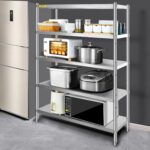 VEVOR Stainless Steel Shelving 60x18.5 Inch 5 Tier Adjustable Shelf Storage Unit Stainless Steel Heavy Duty Shelving for Kitchen Commercial Office Garage Storage 330lb Per Shelf - Image 9
